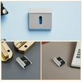 thumbnail image 3 of Homoyoyo 12Pcs Glass Clamp Bathroom Mirror Clips Silver Heavy Duty Stable Support Prevents Sliding, 3 of 8