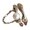 Copper, variant on Double Layer Adjustable Delicate Chain Opening Rings Alloy Texture Suitable for Wedding Parties Wear