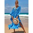 thumbnail image 2 of EDOLYNSA Plus Size Kaftan Dresses for Women Print Swimwear Cover up Beach Caftan Robe Maxi Loungewear, 2 of 6