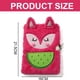 thumbnail image 2 of 1 cuaderno de peluche con forma de animal de invierno, con manos cálidas y un cuaderno con candado para niñas, 2 of 5