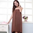 thumbnail image 1 of Women‘s Microfiber Soft Shower Body Spa Bath Wrap Towel Bathrobe Bath Robe (White), 1 of 5