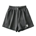 thumbnail image 2 of Womens Sweat Shorts Drawstring Casual Summer Comfy Lounge Athletic Shorts High Waist Loose Shorts Fall Fashion Clothes, 2 of 8