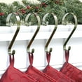 thumbnail image 2 of Haute Decor Bas Rouleaux Vacances Bas Cintre, Laiton Antique, 4 Pack, 2 of 3