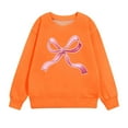 thumbnail image 7 of Miluxas Bow Sweatshirt Girls Valentine Tops Long Sleeve Crew Neck Pullover Tops Cute Love Print Casual Sweatshirts, 7 of 7