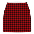thumbnail image 4 of Stamzod Women's Golf Skirts High Waisted Athletic Skirt with Shorts Underneath Casual Yoga Skorts Red B L, 4 of 5