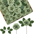 thumbnail image 1 of Flores artificiales InnoGear Elf Green Rose Foam x50 con tallos, 1 of 7