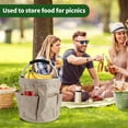 thumbnail image 6 of LANFENG Gardening  Tote with Handle and 6 Pockets Large Capacity 17L Portable Caddy for Indoor and Outdoor Gardening Use, 6 of 7