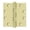 Unlacquered Brass, variant on Deltana DSB45NB3-UNL Solid Brass 4-1/2 X 4-1/2 Ball Bearing Square Corner Full Mortise