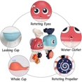 thumbnail image 3 of Juego de juguetes de baño para bebés: pistas de succión de pared, cascada, engranaje giratorio, juguetes de bañera, regalo para niños pequeños de 3 a 6 años, 3 of 5