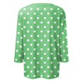 thumbnail image 4 of Long Sleeve Shirts For Women New Shoulder Seven Quarter Sleeve T Shirt Summer Top Womens Long Sleeve Tops, 4 of 5