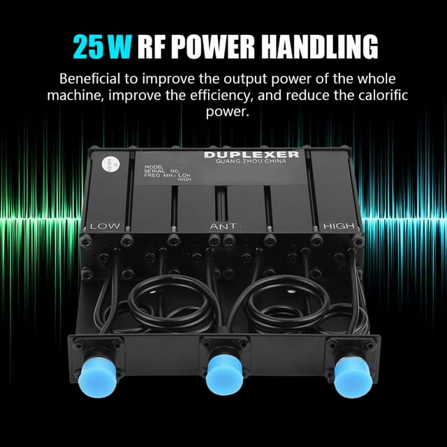 Duplexor VHF, conector VHF N de 25W Diplexor VHF Construcción robusta