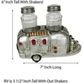 thumbnail image 2 of Urbalabs RV Camper Mobile Home Trailer Air Stream Salt and Pepper Shaker Caddy Farmhouse Country Dinner Table Holder Glass Set of Salt And Pepper Shakers Great Camping Lover Gift, 2 of 7