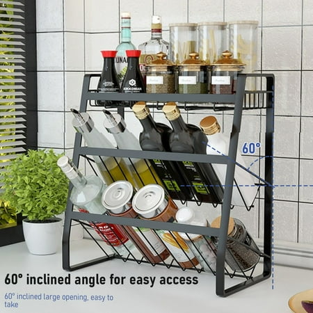 Clearance! Lssam Food Storage Containers Kitchen Containers Storage Bedroom For Bathroom 3 Countertop Bathroom Organizer Rack Organization Organizer Kitchen Tier Counter And Offices Food Storage