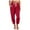 Red, variant on Lenpel Women's Yoga Sweatpants with Pockets Soft Loose Drawstring Pajamas Pants Active Running Workout Joggers