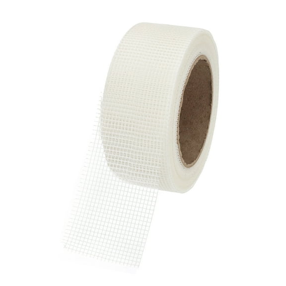 Uxcell Drywall Repair Mesh Tape, 2 inch x 82 Feet Fiberglass Adhesive Dry Wall Joint Tape 10 Mesh, White