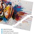 thumbnail image 3 of 1000 PCS Angry Monkey Graffiti 1000 Piece Vibrant Jigsaw Puzzle,Wonderful Imagination,Characterized By Exquisite And Colorful Illustrations,Depicting An Angry Monkey,Funny Animal Wooden Puzzle, 3 of 6