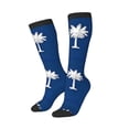 thumbnail image 2 of Knee High Socks for Women South Carolina Flag Pattern Long Tube Sock Uniform Socks, 2 of 7