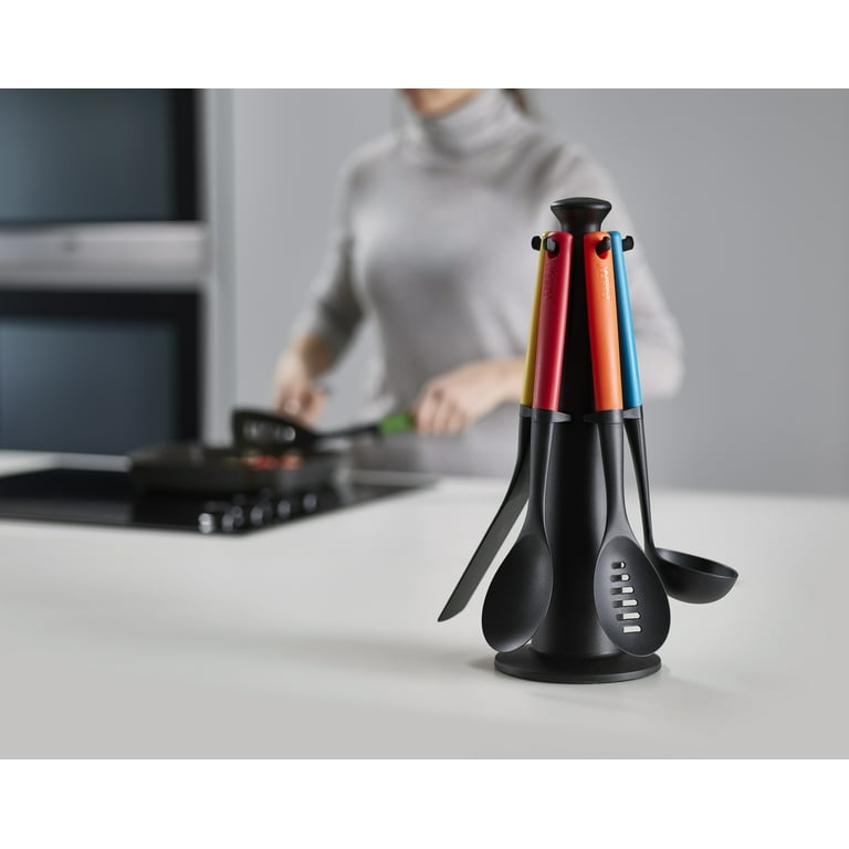 まとめ売りセール！　新品　Joseph Joseph　Black７点 Joseph Joseph Duo 5-Piece Cooking Utensil Set with Carousel