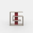 thumbnail image 3 of Ada Home Decor Furniture Light Mocha 2 Tier Stacy Modern Side Table, 3 of 5