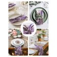 thumbnail image 4 of Hokiten Kitchen Dinner Napkins Set of 4 Purple Tropical Leaves Cloth Napkins Reusable Washable Table Napkins for Weddings Cocktail Parties Holiday Table Decor 20x20 Inch, 4 of 8