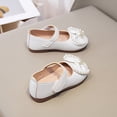 thumbnail image 5 of Staki Little Girl Mary Jane Shoes Toddler Girls Dress Shoes Loafers School Uniform Mary Jane Flats Thick Non-Slip Sole Casual Shoe(Beige,8 Toddler), 5 of 9