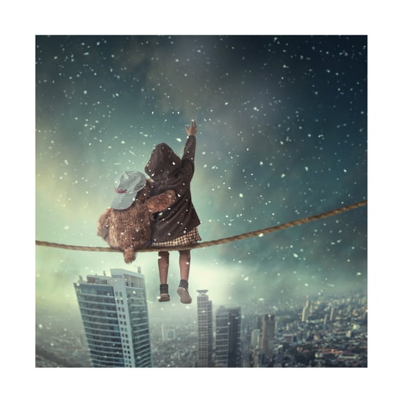 Hardibudi 'Let It Snow' Canvas Art