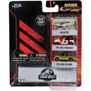 Jada Toys Jurassic World 1.65 Nano 3-Pack Die-Cast Cars Wave 1