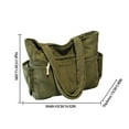 thumbnail image 2 of SUNSIOM Women's Shoulder Bags with Pockets Corduroy Stylish Ribbed Large Capacity Smooth Tote Bags, 2 of 7