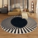 thumbnail image 2 of Home Cloakroom Round Carpet Thickened Anti-slip Mat Modern Style Carpets for Living Room Light Luxury Bedroom Decor Washable Rug My Lux Decor Round, 2 of 12