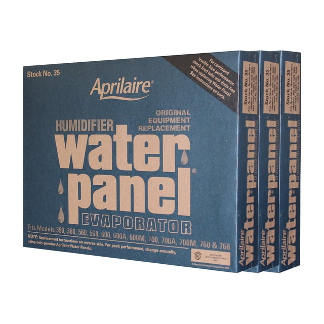 Panel de agua de repuesto para humidificador Aprilaire #35, paquete de 3