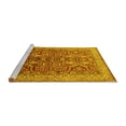thumbnail image 2 of Ahgly Company Machine Washable Indoor Rectangle Oriental Yellow Industrial Area Rugs, 8' x 12', 2 of 4