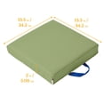 thumbnail image 2 of ECR4Kids SoftZone Square Floor Cushions with Handle, Flexible Seating, Earthtone, 6-Piece, 2 of 9