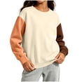 thumbnail image 3 of Bovxnpu Girls Sweatshirts Kids Raglan Sleeve Crew Neck Pullover Tops, 3 of 9