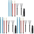 thumbnail image 3 of Raindrops Comfortable Grip Drum Kit Brush And Mallet Accessory Assorted Color 3 Sets, 3 of 8