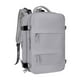 thumbnail image 3 of Mochila de viaje Bolsa de lona Adultos Mochila para computadora portátil para aviones Viajes de negocios Gris, 3 of 8