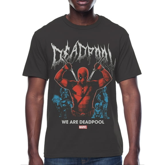 Deadpool, Mens Graphic Print Short Sleeve Tee, Swords, Sizes S-3XL