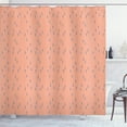 thumbnail image 1 of Ambesonne Abstract Shower Curtain, Bicolour Modern Pattern, 69"Wx84"L, Indigo Burnt Sienna, 1 of 3