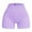 Purple, variant on Elainilye Fashion High Waist Yoga Shorts for Women Biker Shorts Seamless Yoga Shorts Workout Gym Shorts,Red