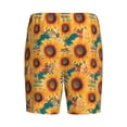 thumbnail image 2 of Lsque Beautiful Bohemian Sunflower Mens Sleep Pajama Shorts,Short Pajama Pants, Cotton Ultra-Soft Knit-3X-Large, 2 of 9