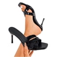 thumbnail image 4 of Women's Kitten Heels Sandals for Women Square Open Toe Kitten Heeled Sandals Cross Strap Slip on High Heeled Sandals Size 36-43 Black-B, 4 of 9