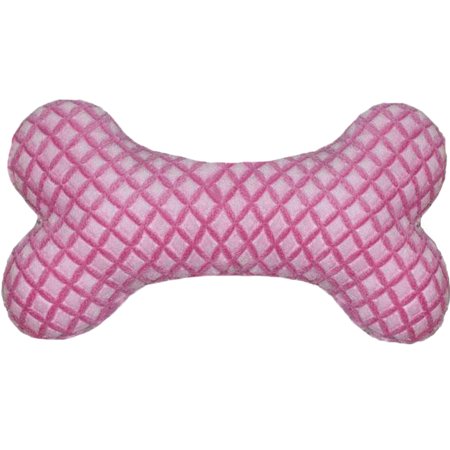 Bessie and Barnie Deluxe Extra Plush Faux Fur Pink It Fence Pet Dog Luxury Bone Toy Pillow