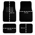 thumbnail image 6 of FH Group PU Leather Integrated Seatbelt Seat Covers, Full Set with Black Carpet Floor Mats, Black Gray, 6 of 6