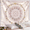 Cream, variant on Orange Bohemian Tapestry Wall Hanging, Mandala Floral Medallion Hippie Tapestry with Light Brown Aesthetic Wreath Design, Cream Wall Decor Blanket for Bedroom Home Dorm
