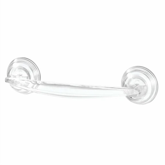Interdesign Power Lock Suction Towel Bar For Bathroom, Clear