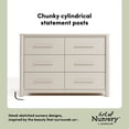 thumbnail image 6 of Art of Nursery by Storkcraft Malta 6 Drawer Dresser - Frosted Oat, 6 of 12