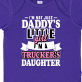 thumbnail image 4 of Inktastic Im Not Just Daddys Little Im a Truckers Daughter Girls Baby Bodysuit, 4 of 5