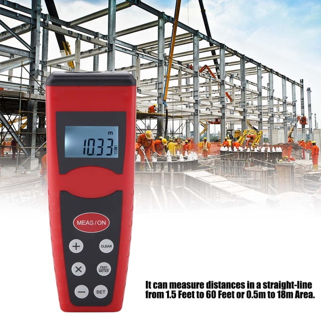 Con Interruptor Con Medidor De Distancia Láser Con Pantalla LCD, Telémetro Portátil CP-3000, Telémetro Ultrasónico, Medida De área Para Oficina De Trabajo En Casa