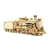 3D Wooden Puzzle for Adults-Mechanical Train Model Kits Vehicle Building Kits-Unique Gift for Kids on Birthday/Christmas Day