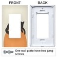 thumbnail image 3 of Yayeee Rocker Switch Wall Plate 3-Gang 6.5"x4.6" Home Decorative Outlet Cover, Sleeping Black Cat, 3 of 6