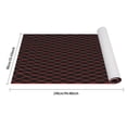 thumbnail image 4 of ToppiJoy 94.5*35.5in EVA Boat Flooring Foam, Rhombic Pattern Non-Slip Grip Mat Supports Free Cutting, Self-Adhesive Flooring for Motorboat RV Yacht Kayak Swim Platform(Black+Red), 4 of 14